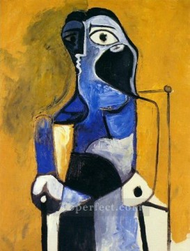 Pablo Picasso Painting - Seated Woman 1960 Pablo Picasso